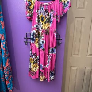 ODDY Pink Floral Dress